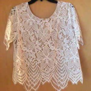Lacy crop top